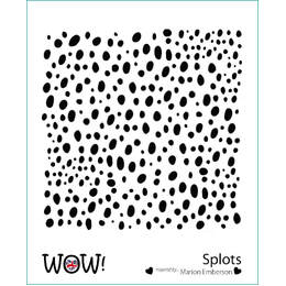 Wow! Embossing Stencil - Splots (by Marion Emberson)