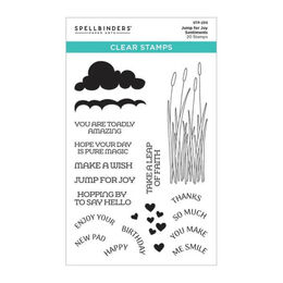 Spellbinders Clear Stamps - Jump for Joy Collection - Jump for Joy Sentiments 