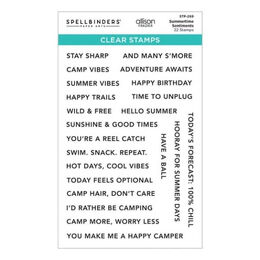 Spellbinders Clear Stamps - Summertime Sentiments (by Allison Frazier) STP-269