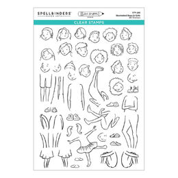 Spellbinders Clear Stamps - Illustrated Boys & Girls (by Josh Griffiths) STP-285