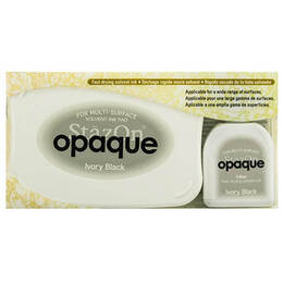 Tsukineko StazOn Opaque Inkpad - Ivory Black SZ-000-182