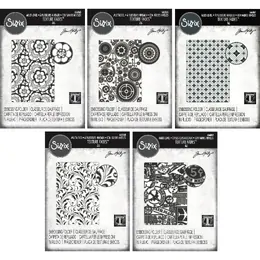 Tim Holtz Sizzix Vault Embossing Folders March 2025 Bundle