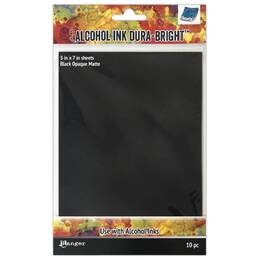 Tim Holtz Alcohol Ink Paper Dura-Bright - Black TAC81067