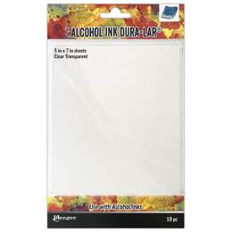 Tim Holtz Alcohol Ink Paper Dura-Lar - Clear TAC81074