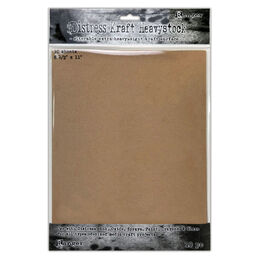 Tim Holtz Distress Heavystock - Kraft 8.5x11 (10 Pack) TDA76384