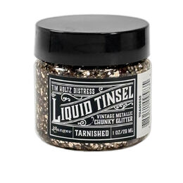 Tim Holtz Distress Liquid Tinsel Chunky 1oz - Tarnished TDA95835