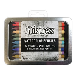 Tim Holtz Distress Watercolor Pencils - Set 6