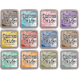 Tim Holtz Distress Oxides Ink Pad BUNDLE SET#1 - 12 Colours