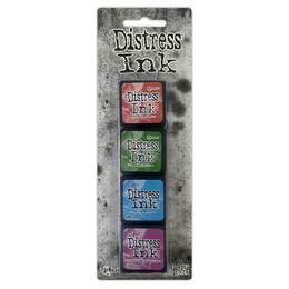 Tim Holtz Distress Mini Ink Pads 4/Pkg - Kit 2 TDPK40323