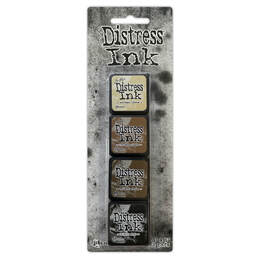 Tim Holtz Distress Mini Ink Pads 4/Pkg - Kit 3 TDPK40330