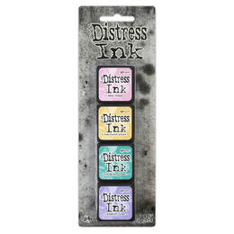 Tim Holtz Distress Mini Ink Pads 4/Pkg - Kit 4 TDPK40347