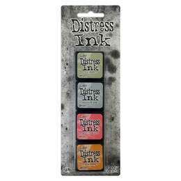 Tim Holtz Distress Mini Ink Pads 4/Pkg - Kit 7 TDPK40378