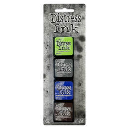 Tim Holtz Distress Mini Ink Pads 4/Pkg - Kit 14 TDPK46745