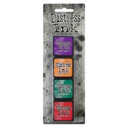 Tim Holtz Distress Mini Ink Pads 4/Pkg - Kit 15 TDPK46752