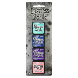 Tim Holtz Distress Mini Ink Pads 4/Pkg - Kit 17 TDPK79125
