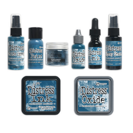 Tim Holtz NEW Distress ink - UNCHARTED MARINER 8/Pk Bundle