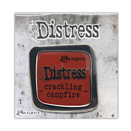 Tim Holtz Distress Collector Enamel Pin - CRACKLING CAMPFIRE TDZ73116