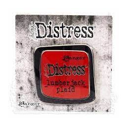 Tim Holtz Distress Enamel Pin - Lumberjack Plaid TDZ82439