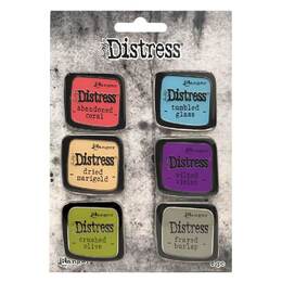 Tim Holtz Distress Enamel Collector Pin 6/Pkg Set#3