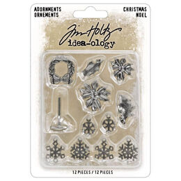 Tim Holtz Idea-Ology Metal Adorments - Christmas TH94445