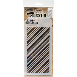 Tim Holtz Layering Stencil 4.125"X8.5" - Peppermint THS095