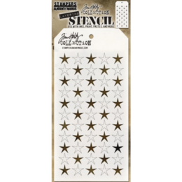 Tim Holtz Layered Stencil 4.125"x8.5" - Shifter Stars THS111