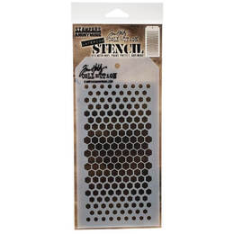 Tim Holtz Layering Stencil 4.125"x8.5" - Gradient Hex THS117