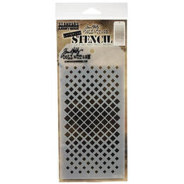 Tim Holtz Layering Stencil 4.125"x8.5" - Gradient Square THS119