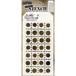 Tim Holtz Layering Stencil 4.125"x8.5" - Dotted Line THS155
