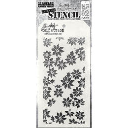 Tim Holtz Layering Stencil - Tiny Poinsettia THS163