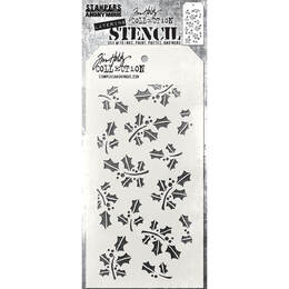 Stampers Anonymous Layering Stencil - Hollyberry THS165