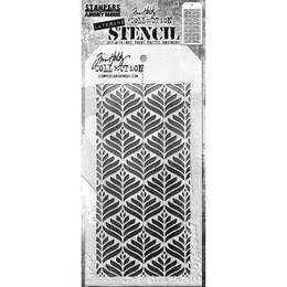 Tim Holtz Layering Stencil - Deco Leaf THS1G62Y