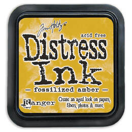 Tim Holtz Distress Ink Pad - Fossilized Amber TIM43225
