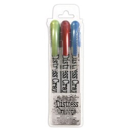 Tim Holtz Distress Pearl Crayons Holiday Set 3 Ltd Ed