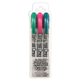 Tim Holtz Distress Pearl Crayons Holiday Set 4 Ltd Ed