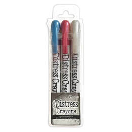 Tim Holtz Distress Christmas Pearlescent Crayon - Set #5 TSCK84389