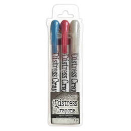 Tim Holtz Distress Christmas Pearlescent Crayon - Set #5 TSCK84389