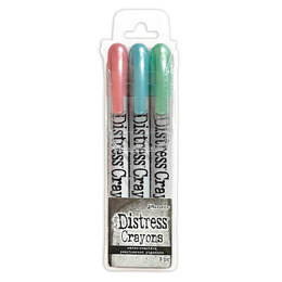 Tim Holtz Distress Christmas Pearlescent Crayon - Set #6 TSCK84396