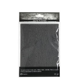 Tim Holtz Distress Halloween Woodgrain Cardstock - Black TSHK81135