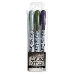 Tim Holtz Distress Halloween Pearlescent Crayon - Set #6 TSHK84358