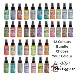 Tim Holtz Distress Oxides Spray 12 Colours MIX BUNDLE