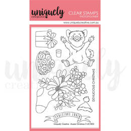 Uniquely Creative Clear Stamps - Aussie Christmas 3
