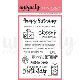 Uniquely Creative Clear Stamps - Cheers & Wishes