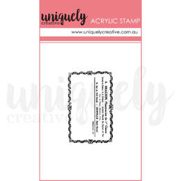 Uniquely Creative Mark Making Mini Stamp - Vintage Pharmacy
