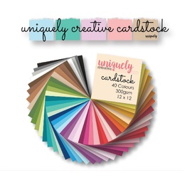 Uniquely Creative Premium Textured Cardstock 300 gsm 12x12