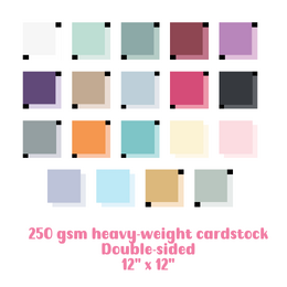 Uniquely Creative Double Sided Cardstock - 12" x 12" 250 gsm
