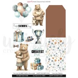 Uniquely Creative - World's Greatest Dad Cut-a-Part Sheet