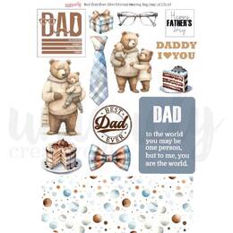 Uniquely Creative - Best Dad Ever Cut-a-Part Sheet