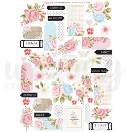 Uniquely Creative - Patchwork Roses Cut-a-Part Sheet