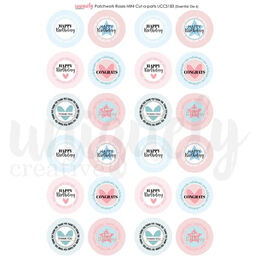 Uniquely Creative - Patchwork Roses Cut-a-Part Sheet Mini